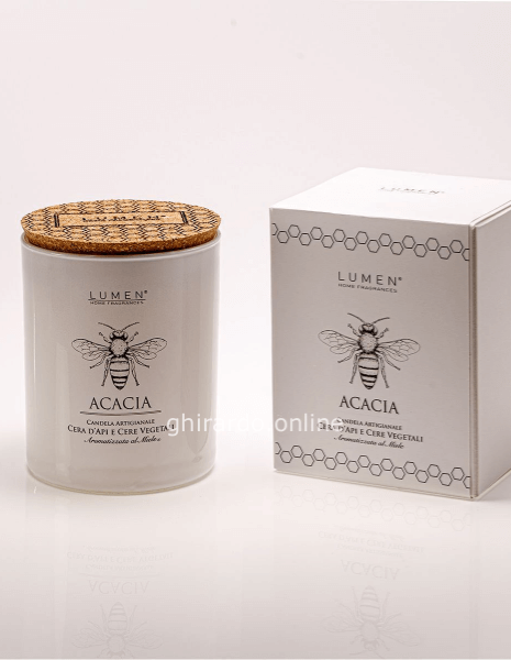 Natura Amica candela artigianale con cera d'api